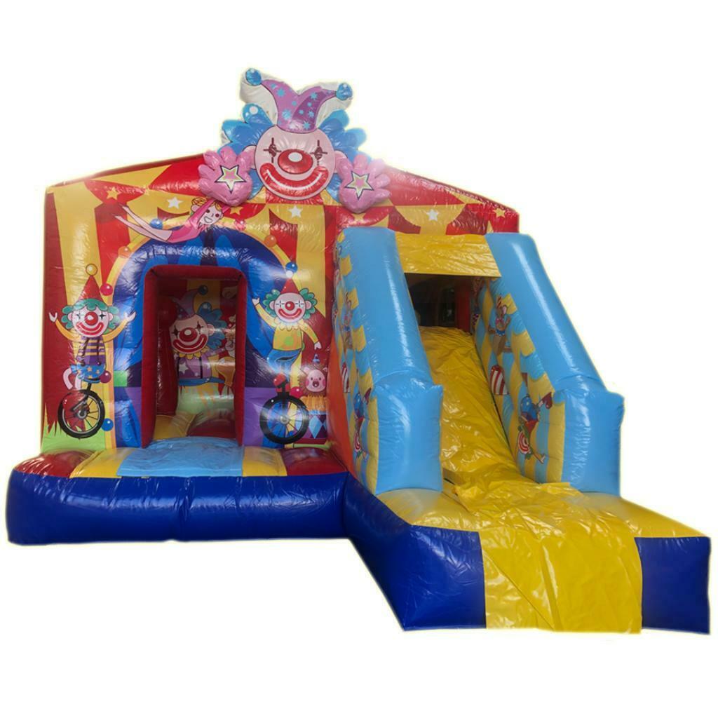 Verhuur springkasteel clown met glijbaan, Verzenden