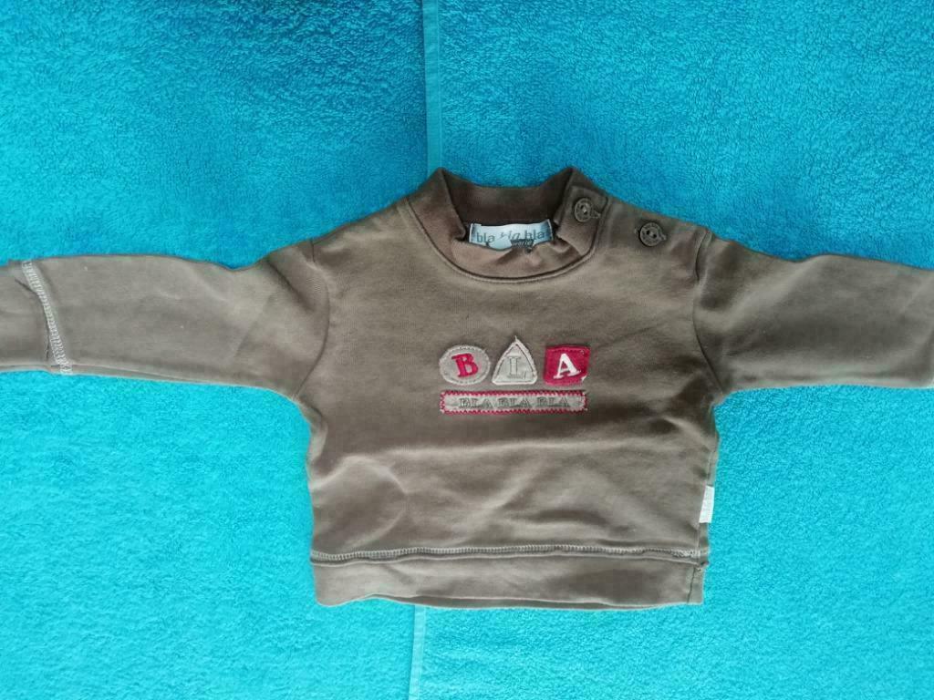 T shirt met lange mouwen bruin bla bla maat 62, Gebruikt, Blablabla, Ophalen of Verzenden, Jongetje