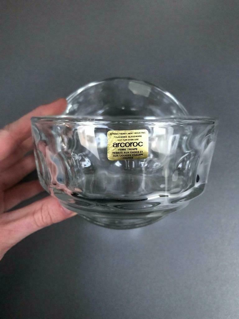 Lot de 2 ramequins en verre trempé Arcoroc - 11 x 5 cm --, Maison & Meubles, Uni, Enlèvement ou Envoi, Comme neuf, Verre