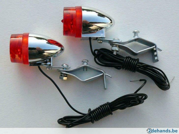 Retro-achterlichten om op frame te monteren - NIEUWE STAAT, Fietsen en Brommers, Ophalen of Verzenden, Nieuw