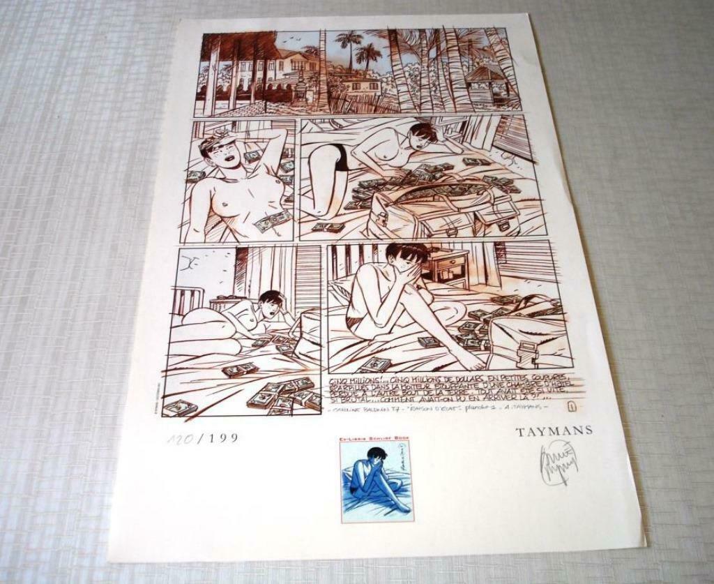 Zeefdruk Taymans Caroline Baldwin, Antiek en Kunst, Kunst | Litho's en Zeefdrukken, Ophalen of Verzenden