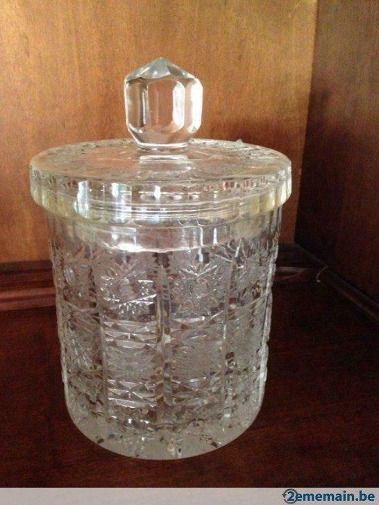 Bonbonnière cristal taillé, Antiquités & Art