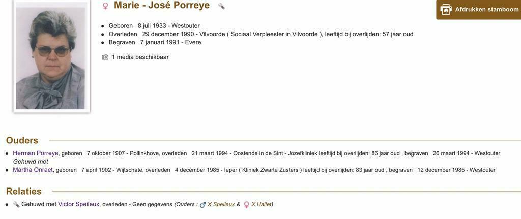 Stamboom hulp gevraagd  familie Speileux Hallet, Ophalen of Verzenden