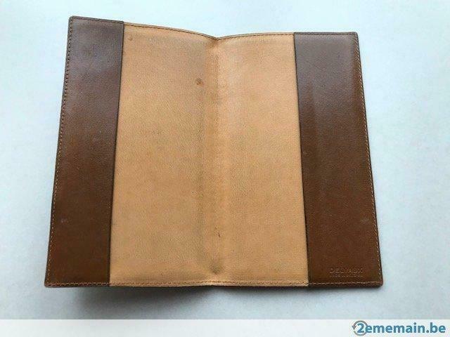 Pochette pour agenda DELVAUX en cuir véritable, Enlèvement ou Envoi, Utilisé
