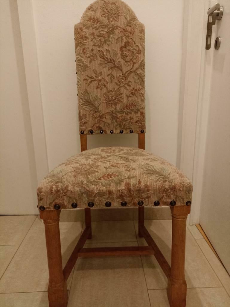 6 chaises en chêne  avec housse, Maison & Meubles, Enlèvement