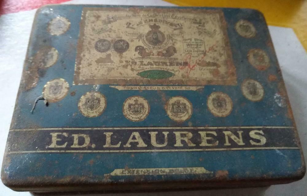 Diverse oude metalen dozen in hun sap, Ophalen, Gebruikt, Overige