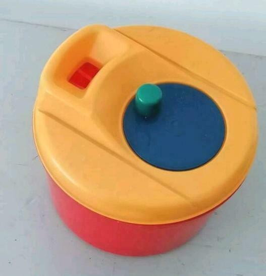 Vintage Jolie en rood geelgroen ontwerp van de slacentrifuge, Ophalen, Gebruikt