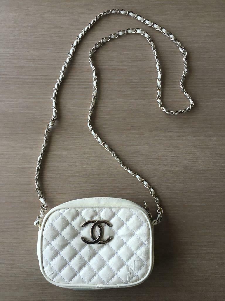 Wit schoudertasje, Envoi, Utilisé, Blanc, Sac à bandoulière