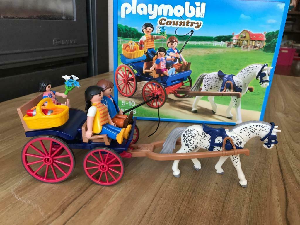 Playmobil huifkar ( set2 huifkar playmobil), Enlèvement, Utilisé, Ensemble complet