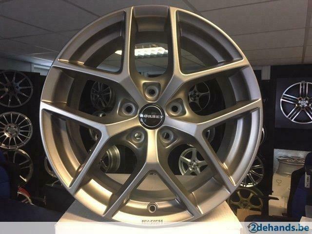 NIEUWE 16 inch 5x112 Borbet aluminium sportvelgenset, Neuf, Enlèvement ou Envoi, 16 pouces, Pneus été