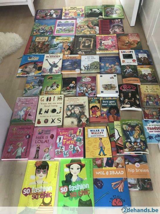 39 kinderboeken allerlei, Gelezen, Meisje, Ophalen of Verzenden, Voorleesboek