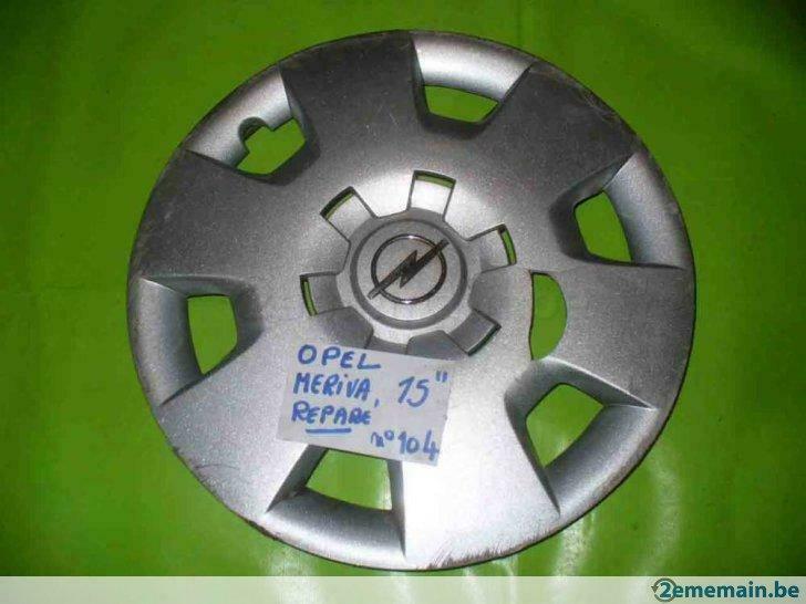 enjoliveur Opel Meriva 15'' (n°104) 1pc - réparé, 15 pouces, Enlèvement ou Envoi, Utilisé, Jante(s)