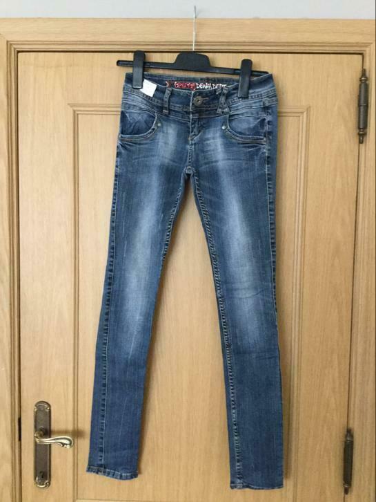 Jeans Denim Groggy Maat 36, Kleding | Dames, Blauw, Denim Groggy, Ophalen of Verzenden, Zo goed als nieuw