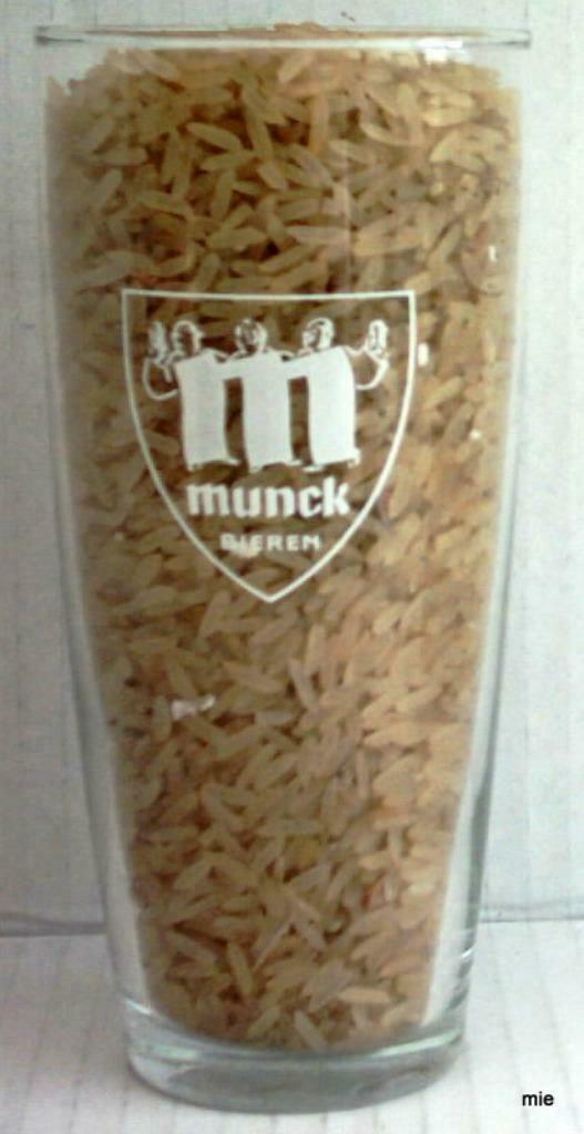 bier brouwerij glas Munck De Gomme bieren wit schild, Verzamelen, Ophalen of Verzenden, Zo goed als nieuw, Bierglas