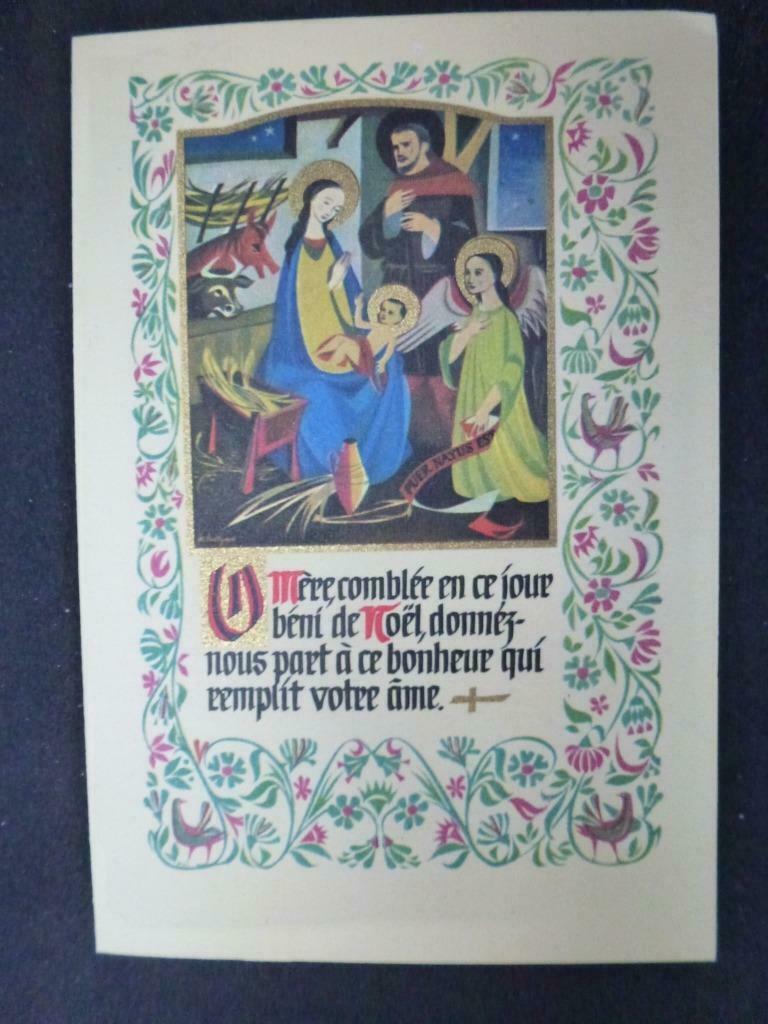 ancien image de Noël Que la petite main toute puissante de, Collections, Envoi, Non affranchie, (Jour de) Fête