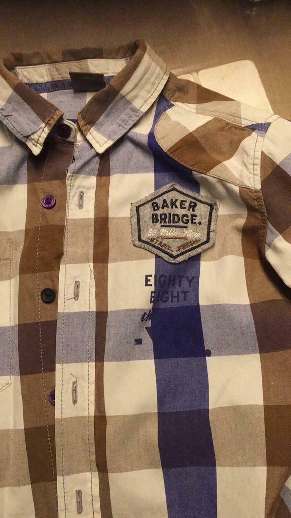 Stoer ruitjeshemd jongens 146/152 Baker Bridge, Enfants & Bébés, Garçon, Enlèvement ou Envoi, Chemise ou Chemisier, Comme neuf