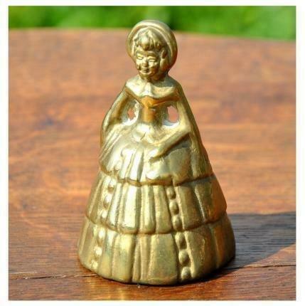 § petite cloche en laiton marquise, Antiquités & Art, Enlèvement ou Envoi