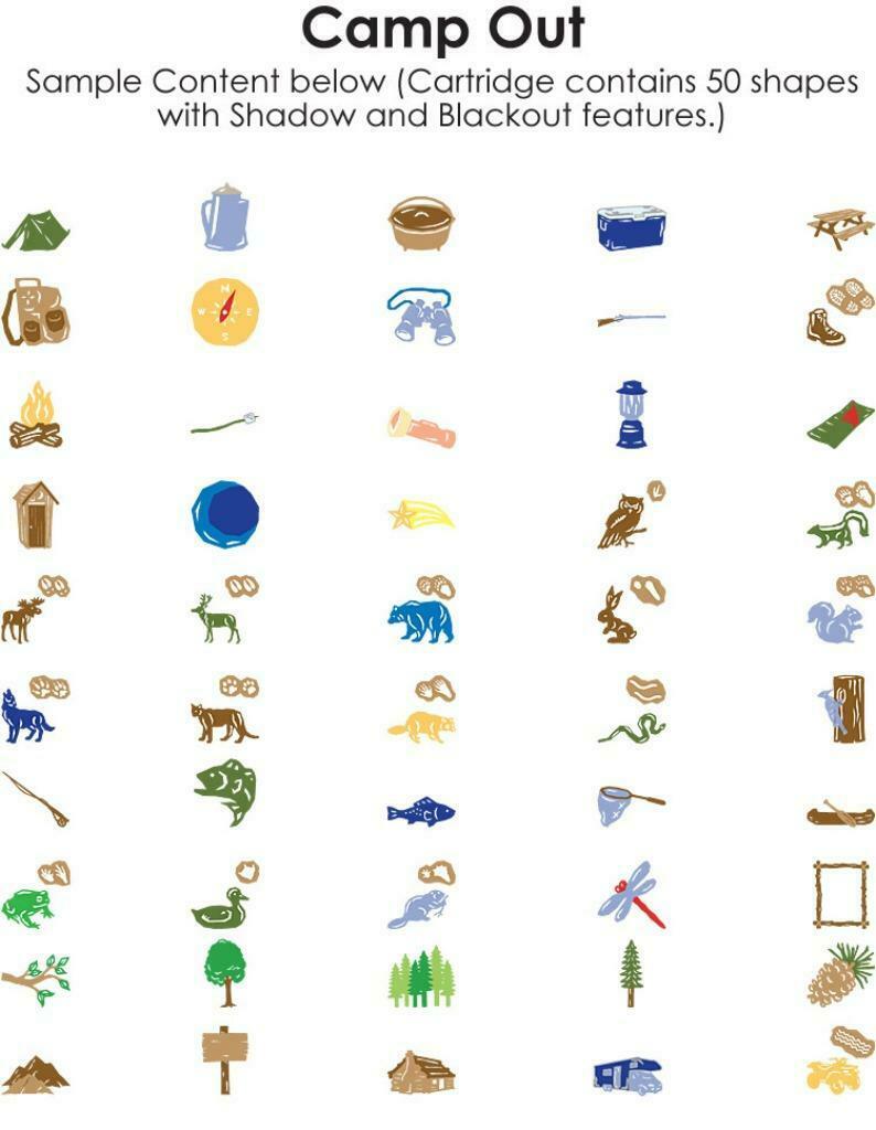 Scrapbooking- cartouche cricut neuve - le camping, Ophalen of Verzenden, Nieuw, Cartridge, Cricut