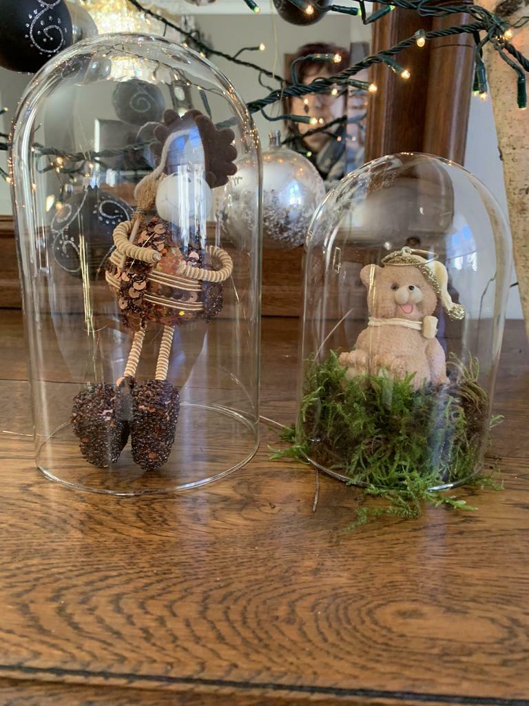 25  glazen stolpen 13 hoog 10€ voor kerstdecoratie, Huis en Inrichting, Ophalen of Verzenden