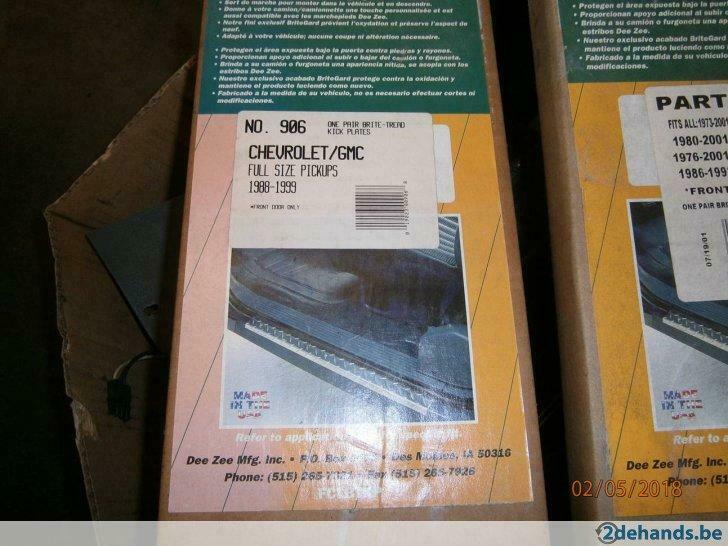 Plaques de seuil 906 Alu brite pour Chevrolet et GMC, Enlèvement ou Envoi, Neuf