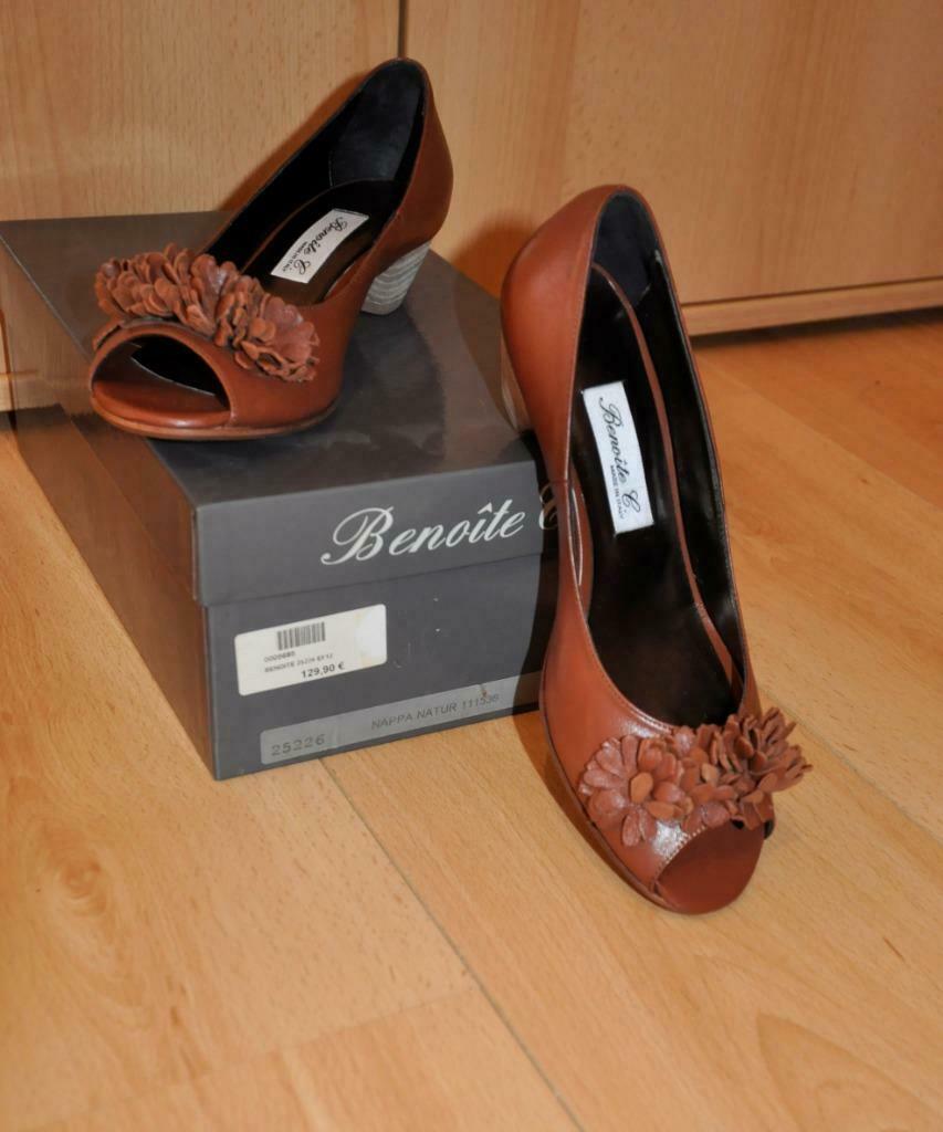 Benoite C escarpins cuir cognac t.36 1/2 Neufs prix 129.90e, Pumps, Nieuw, Ophalen of Verzenden, Bruin
