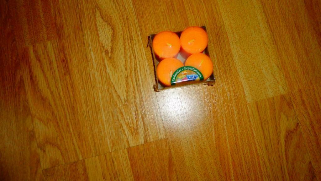 geurkaarsen (Delh.)-4 stuks-zalmkleur-3,5x4 cm-NIEUW, Maison & Meubles, Enlèvement, Neuf