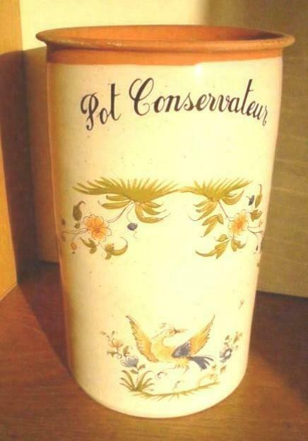 Rare pot conservateur poterie faîence h 22cm x13.5 diamètre, Antiquités & Art, Enlèvement
