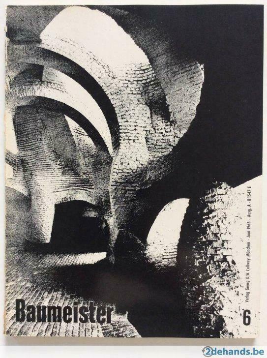 Baumeister 6 (Callwey, München, Juni 1966) architectuur, Ophalen of Verzenden, Gelezen