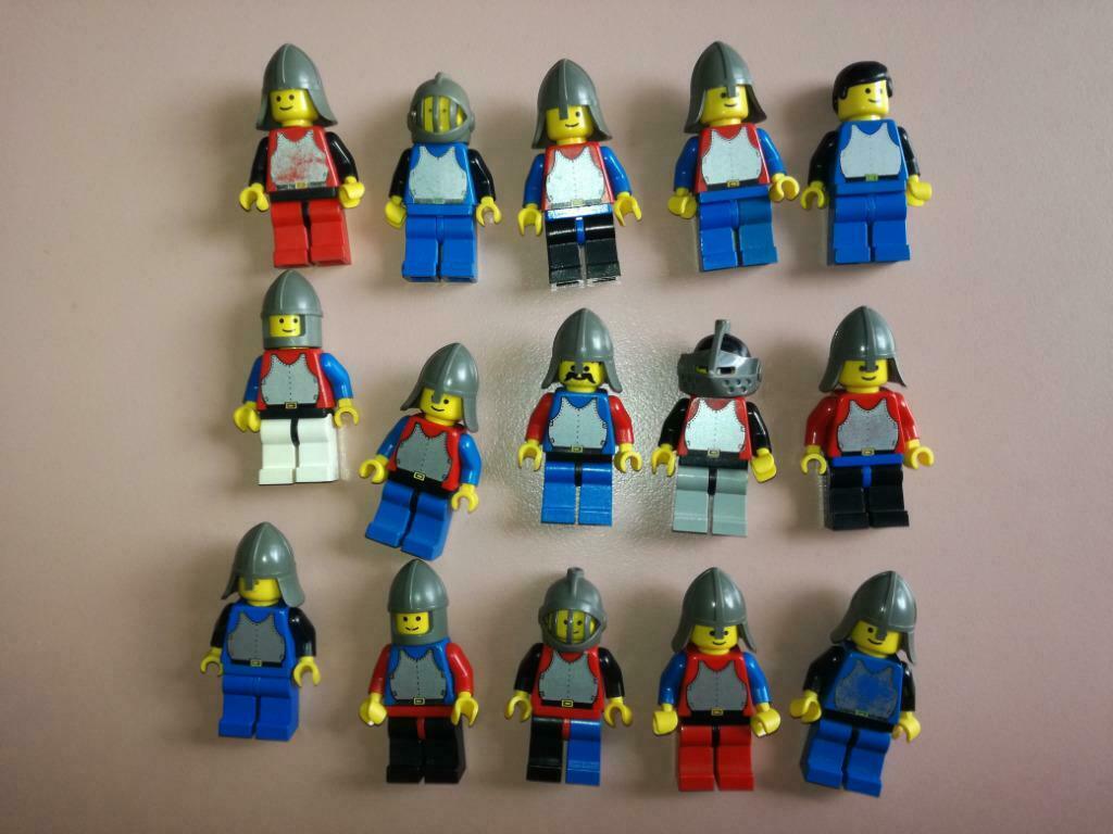 lego ridders met borstplaat minifigs kasteel castle - lot B, Ophalen of Verzenden, Gebruikt, Lego
