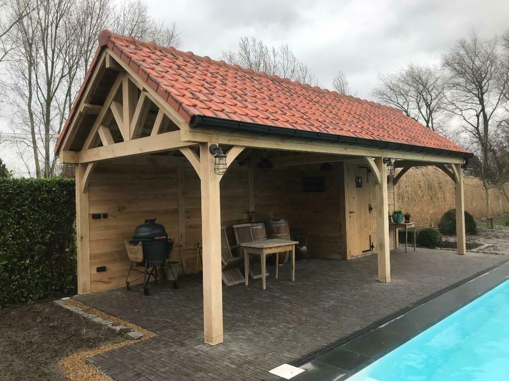 veranda, aanbouw, poolhouse, eiken bijgebouw, bestrating, Tuin en Terras, Verzenden, Nieuw, Overige typen