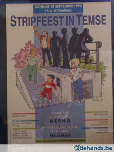 Kiekeboe gesigneerde en genummerde afficheTemse, Enlèvement, Neuf