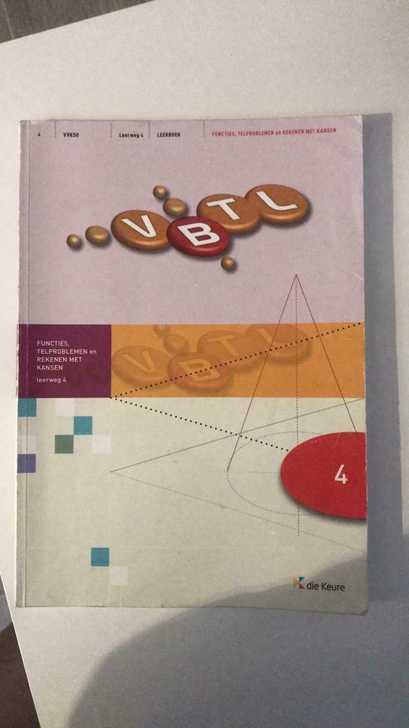 VBTL 4 functies,telproblemen en rekenen met kansen LEERWEG 4, Ophalen of Verzenden, Gelezen, ASO, Wiskunde A