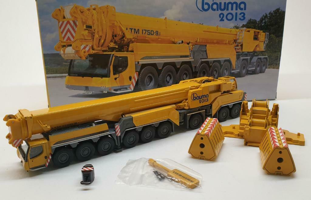 WSI Models Liebherr LTM 1750 9.1 BAUMA 2013 1:87 (H0) (#411), Hobby en Vrije tijd, Modelauto's | 1:87, Zo goed als nieuw, Hijskraan, Tractor of Landbouw