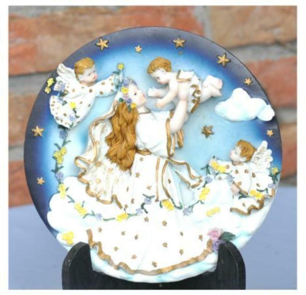 §décoration ronde en résine ange, Antiquités & Art, Enlèvement ou Envoi