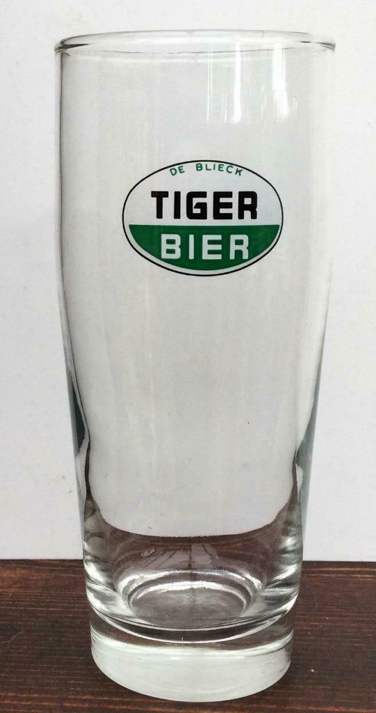 bier brouwerij glas Tiger bier De Blieck Aalst, Collections, Enlèvement ou Envoi, Comme neuf