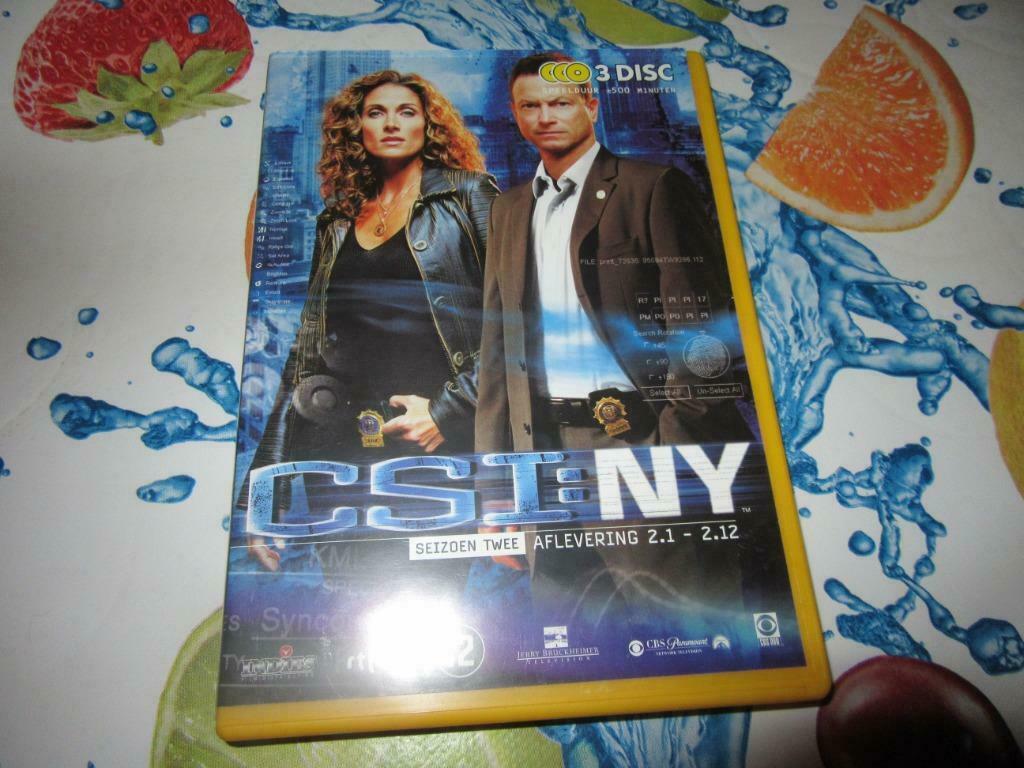 CSI:NY SEIZOEN 2 AFLEVERING 2.1-2.12, Cd's en Dvd's, Dvd's | Tv en Series, Nieuw in verpakking, Actie en Avontuur, Boxset, Vanaf 12 jaar