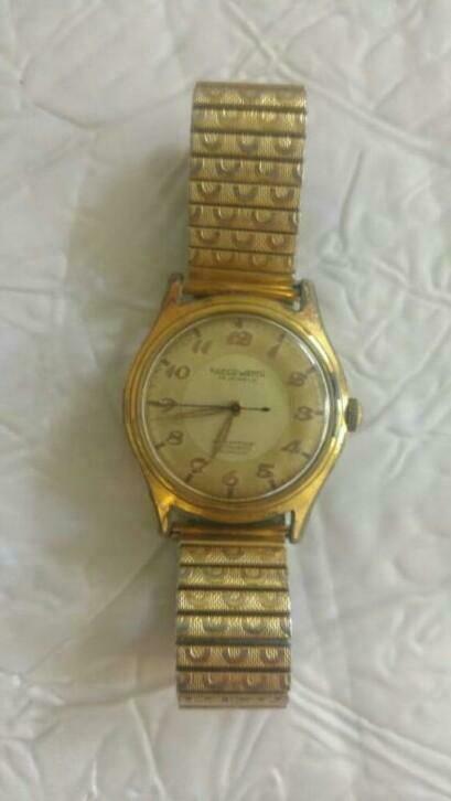 Montres Repco Watch automatic incabloc 1940-49 plaqué suisse, Enlèvement ou Envoi, Utilisé, Or