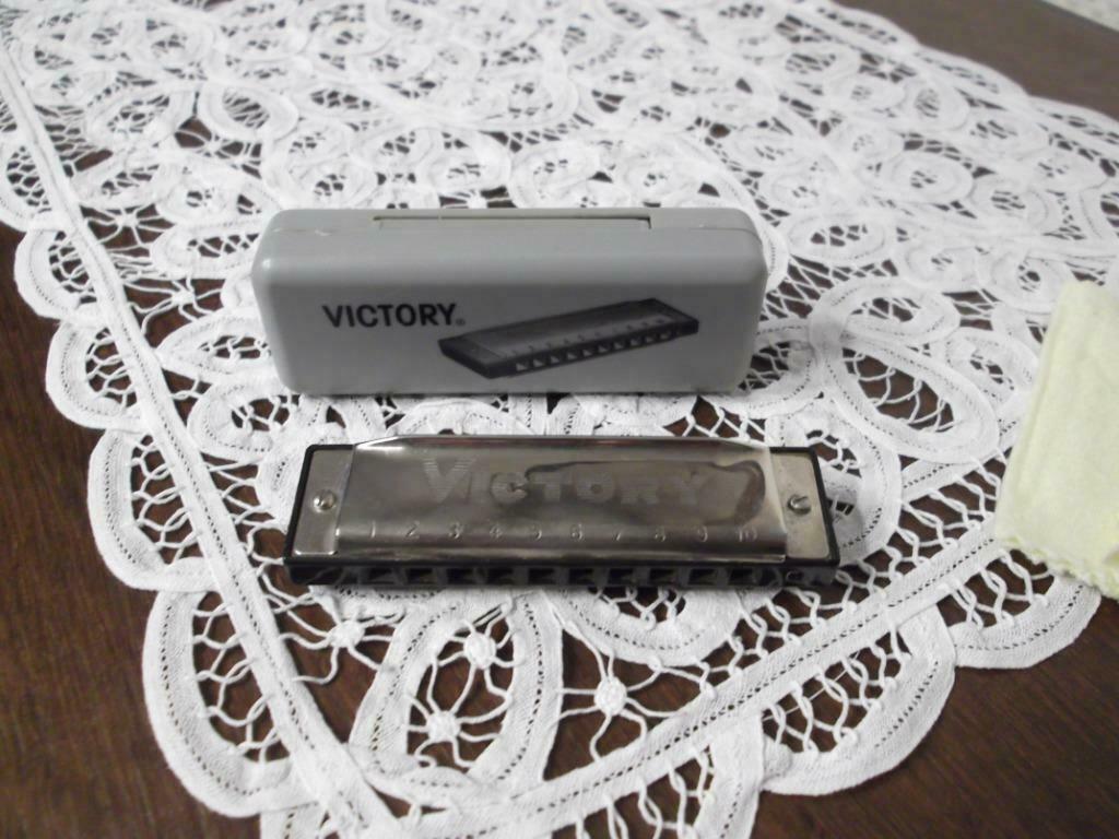mondharmonica victory, Ophalen of Verzenden, Gebruikt, Met koffer of doosje