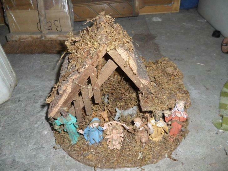 oud kerststal, Antiek en Kunst, Ophalen of Verzenden