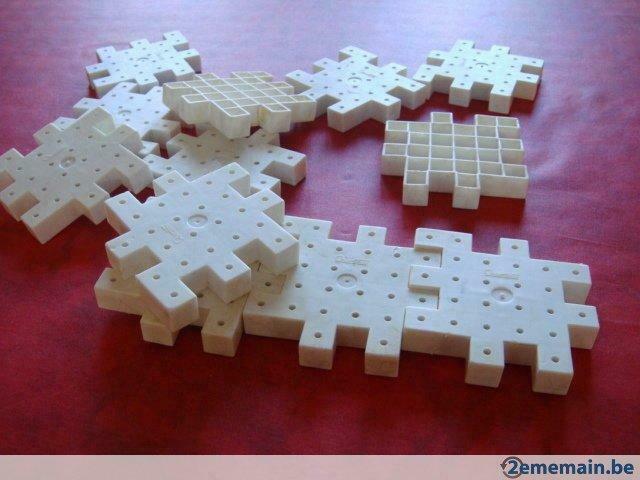 12 Plaques cubes. Marque: "QUERCETTI". Vintage., Enfants & Bébés, Jouets | Autre, Enlèvement ou Envoi, Utilisé