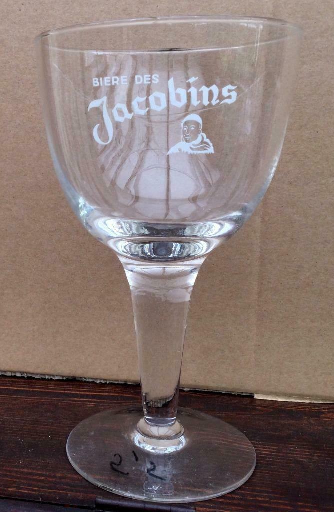 bier brouwerij glas Jacobins Bockor vanderghinste met kopje, Verzamelen, Ophalen of Verzenden, Zo goed als nieuw