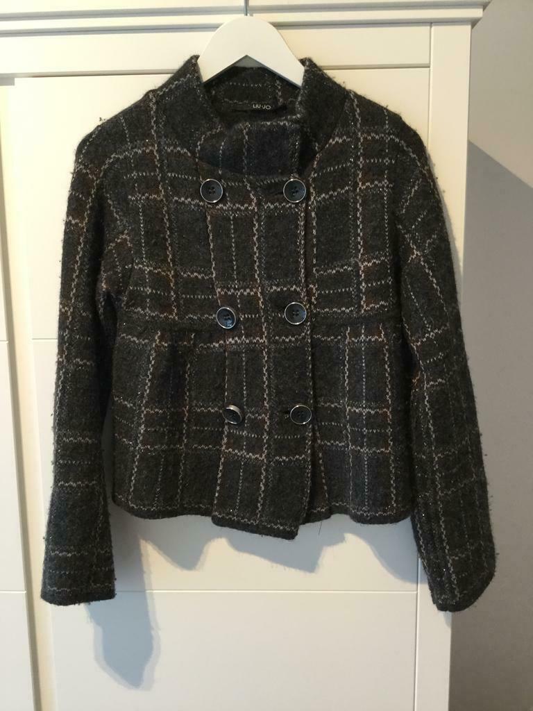 Leuk wollen jasje, Liu jo, maat 36 (iT. 40), donker grijs, Kleding | Dames, Ophalen, Zo goed als nieuw, Maat 36 (S), Grijs