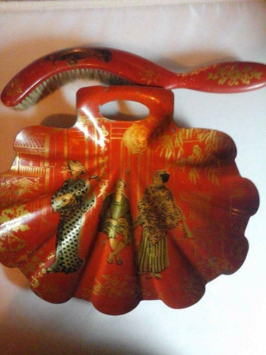 Kruimelplukker / borstel in Japanse stijl eind 19e eeuw, Ophalen of Verzenden