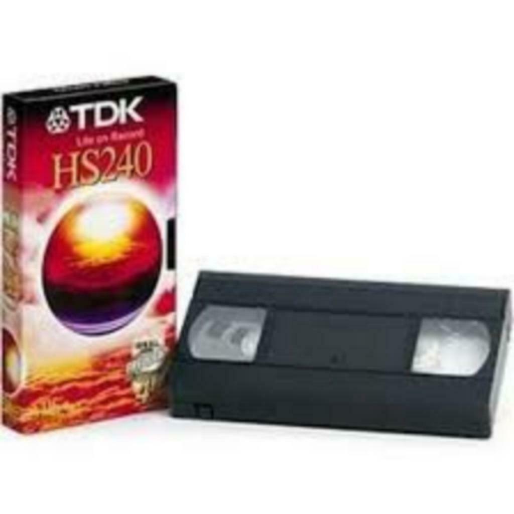 2 X Cassette TDK HS 240 VHS Pal secam, CD & DVD, VHS | Film, Enlèvement, Autres genres