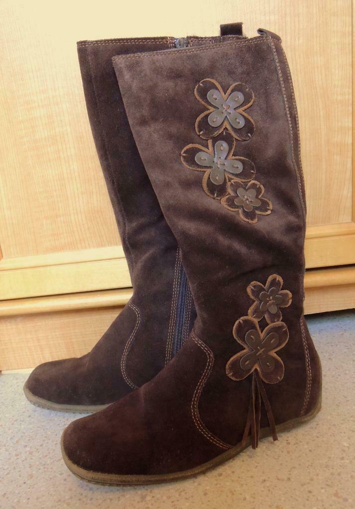 bottes brunes en cuir taille 38, Enlèvement ou Envoi, Comme neuf, Brun, Bottes hautes