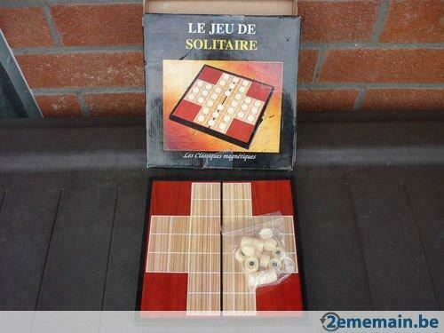 Jeu de société - Le jeu de solitaire magnétique, Enlèvement ou Envoi, Utilisé