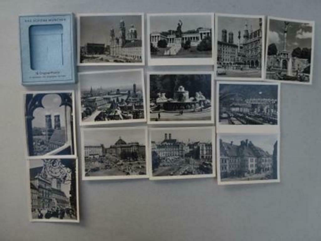 Munchen  Das schöne München oud mapje met 12 foto's klein, Verzenden, Zo goed als nieuw, Buitenland, Foto