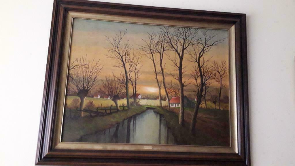 Kunstschilderij van André Deman uit brugge, Antiquités & Art, Art | Peinture | Classique, Enlèvement