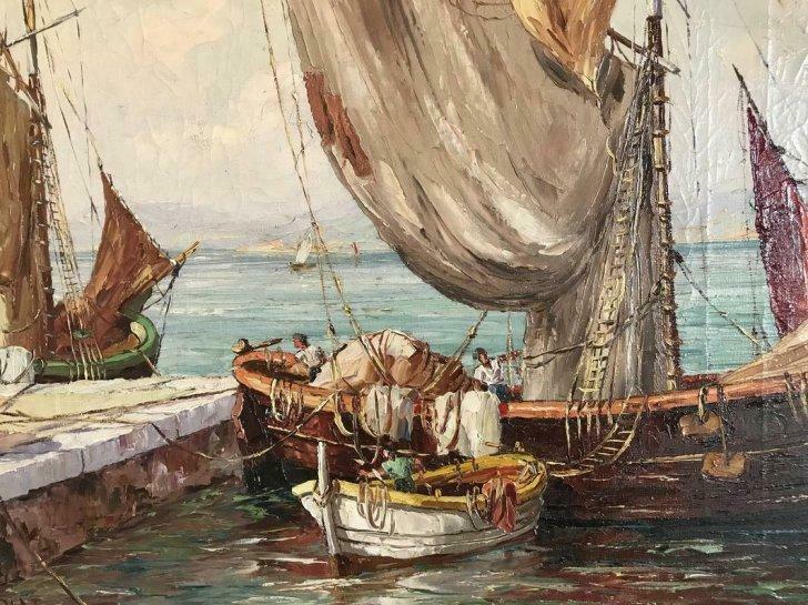 Schilderij gesigneerd door Raoul About, XIXe-XXe eeuw