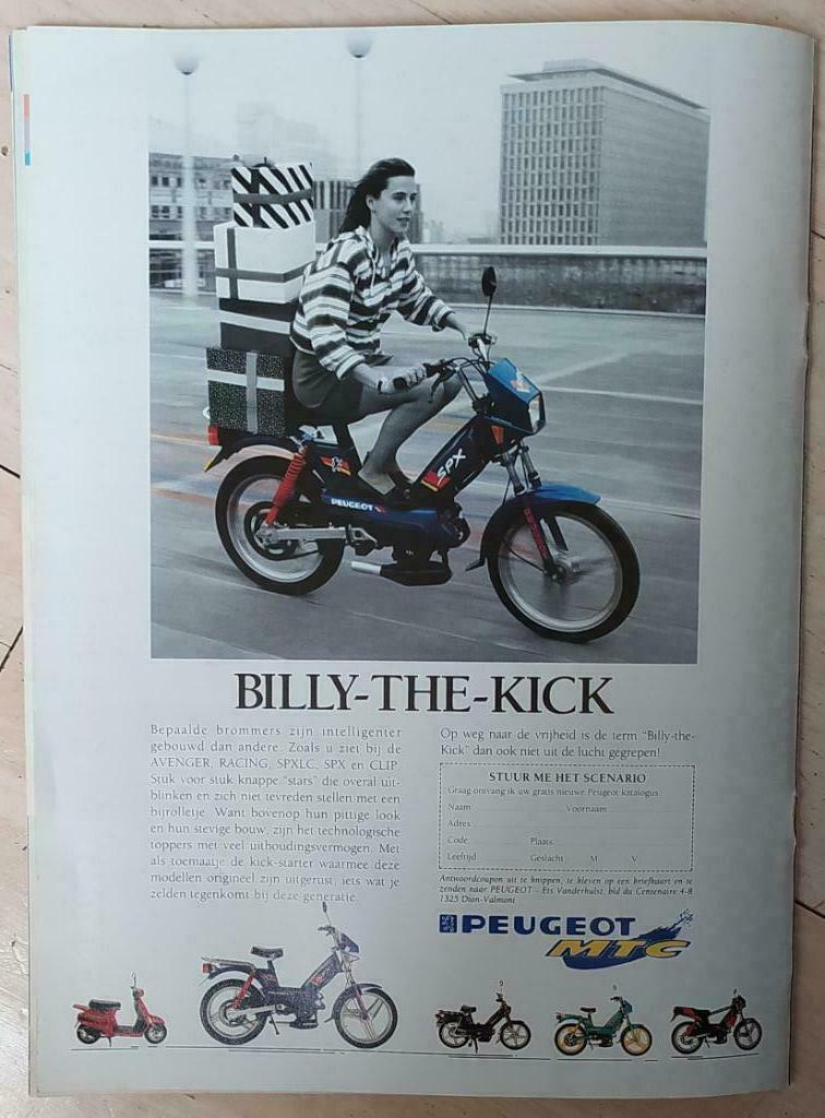 advertentie Peugeot MTC Avenger, Racing, SPXLC, SPX en Clip, Enlèvement ou Envoi, Journal ou Magazine